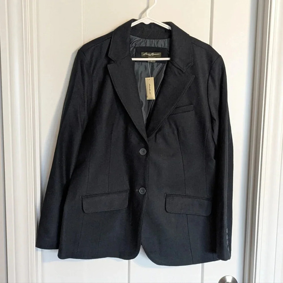 Eddie Bauer Deep Green Wool Blazer sz 18 - Picture 1 of 5